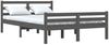 vidaXL Massivholzbett Grau 150x200 cm 5FT King Size [814826] Bild 3