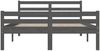 vidaXL Massivholzbett Grau 150x200 cm 5FT King Size [814826] Bild 5