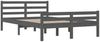 vidaXL Massivholzbett Grau 150x200 cm 5FT King Size [814826] Bild 4