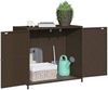 vidaXL Gartenschrank Braun 83x45x76 cm Poly Rattan 365544 Bild 5