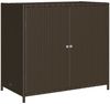 vidaXL Gartenschrank Braun 83x45x76 cm Poly Rattan 365544 Bild 2