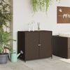 vidaXL Gartenschrank Braun 83x45x76 cm Poly Rattan 365544 Bild 3