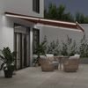 vidaXL Markise Manuell mit LED Braun 600x300 cm 3215385 Bild 3
