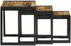 vidaXL Nestingtisch 3 pcs Massives Mango Holz und Metall 4104727 Bild 5