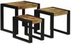 vidaXL Nestingtisch 3 pcs Massives Mango Holz und Metall 4104727 Bild 2