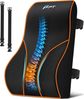 POPOLIC Rückenkissen Lendenkissen mit Memory-Schaum - Ergonomische Lordosenstütze, für Auto, Büro und Gaming, Verstellbares Rückenkissen, für Bürostuhl, Autositz und Schreibtischstuhl, Schwarz Bild 5