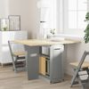 vidaXL Butterfly-Esstisch Klappbar Corona Grau Massivholz Kiefer 4013437 Bild 3