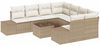 vidaXL Sofa Set mit Kissen 9 pcs Beige Poly Rattan 3347001 Bild 2