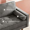 Dripex Sofa 121 cm kleines 2-Sitzer-Sofa aus Samt – bequeme Couch Bild 2