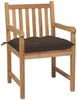 vidaXL Gartenstühle 8 Stk. mit Taupe Kissen Massivholz Teak 3073081 Bild 3