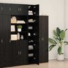 vidaXL Lagerschrank mit Regalen Schwarze Eiche 30 x 42,5 x 225 cm 3365629 Bild 4