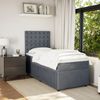vidaXL Boxspringbett mit Matratze Dunkelgrau 80x200 cm Samt 3294503 Bild 5