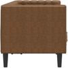 vidaXL Chesterfield-Sofa 2-Sitzer Braun Kunstleder in Wildleder-Optik 372692 Bild 5
