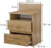 Nachttisch Monty Goldkraft Eiche 32.3 x 59.1 cm Vicco Bild 2