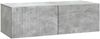 vidaXL Wandmontierter TV-Schrank Betongrau 98 x 41 x 30 cm 898528 Bild 2