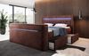 Boxspringbett Jupiter mit TV Lift, RGB und Stauraum 200x200 Braun H3 (70-100kg) Bild 3