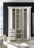 Kleiderschrank 4-türig 147x206 cm mit 3x Schubkästen weiß Pinie WALES Bild 2