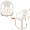 Spetebo Gartenstuhl Kunststoff Gartenstuhl anthrazit - 4er Set (Set, 4 St), Monoblock Stuhl in Rattan Optik Bild 2