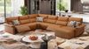 Sofanella Wohnlandschaft Merdia Ledersofa Eckcouch Sofa in Braun Bild 5