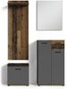 byLIVING Wand-Spiegel JAKOB / Kante in Anthrazit / 60x70 cm / Zeitloser Hänge-Spiegel / Garderoben-Set / Flur / Badezimmer-Möbel / Moderner Designer Spiegel / B 60, H 70, T 2 cm Bild 5