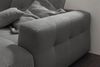 KAWOLA Sofa MIKA Ecksofa Cord grau Longchair rechts 86 x 167 x 276 cm Bild 2