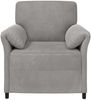 vidaXL 1-Sitzer Sofa Hellgrau 88 x 83 x 95 cm Samt 42033925 Bild 3