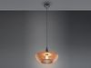 LED Pendelleuchte 1-flammig in Anthrazit & Naturholz Lamellenlampe, Ø 40 cm Bild 3