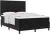 vidaXL Boxspringbett mit Matratze Schwarz 140 x 200 cm Samt 3339838 Bild 2