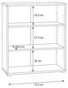 FORTE Tempra2 Regal, Holzwerkstoff, Braun, 73,7 x 85,5 x 34,8 cm Bild 3