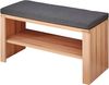 Garderoben-Set >Nature One< (2-teilig) in Kernbuche, teilmassiv - 90x158x40cm (B/H/T) Bild 3