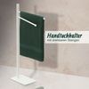 Relaxdays Handtuchständer Edelstahl 2-armig Bild 2