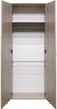 Drehtürenschrank >Merida< 2 Stangen, 1 Boden, Nelson Eiche Dekor - 80x152x42 (BxHxT) Bild 4