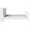 vidaXL Massivholzbett mit Regal ohne Matratze Weiß 180x200 cm Kiefer 3323135 Bild 5