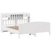 vidaXL Massivholzbett mit Regal ohne Matratze Weiß 180x200 cm Kiefer 3323135 Bild 3