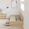vidaXL Bettrahmen mit Kopfteil Sonoma-Eiche 75 x 190 cm Holzwerkstoff 3335255 Bild 3