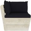 vidaXL Garten-Paletten-Ecksofa mit Kissen Imprägniertes Fichtenholz 3063355 Bild 3