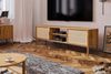 Lowboard TV-Schrank SAGA Eiche massiv 204x64x46 cm Bild 2