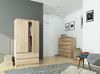 Raumhirsch Furniture Kleiderschrank aus Sonoma-Eiche - Hoher Stauraum - Kleiderschrank Stilvoller Schlafzimmerschrank, ideal für Jugendzimmer & Wohnzimmer Bild 3