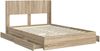 vidaXL Bettgestell mit Stauraum und Kopfteil Sonoma-Eiche 160 x 200 cm 3414367 Bild 5