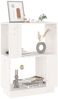 vidaXL Bücherregal/Raumteiler Weiß 51x25x70 cm Massivholz Kiefer 814030 Bild 4