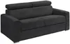 Vente-unique - VIZIR Sofa SamtStoff Grau - B 223 cm94 cm x H 110 cm95 cm x L 216 cm Bild 2