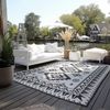 ELLE DECORATION 'Dynamic' Teppich, rechteckig, Höhe: 5 mm, Flachgewebe, In-& Outdoor, wendbar, Schwarz, 80 x 150 cm (Rechteckig) Bild 2