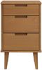 vidaXL Nachttisch MOLDE Braun 40x35x65 cm Massivholz Kiefer 4013409 Bild 4