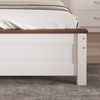 Einzelbett aus Kiefernholz & MDF mit Lattenrost, 90x200 cm, Weiß, ohne Matratze Bild 4