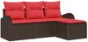 vidaXL Gartensofa-set Braun Poly-Rattan 3345994 Bild 2