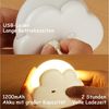 TUWENA LED Nachtlicht Wolkenform LED Nachtlicht, Dimmbar Kinder Nachtlampe, Aufladbar, Wiederaufladbares Nachtlicht, Geschenke für Frau, Mädchen, Freunde Bild 4