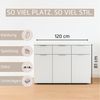 OTTO home Kombikommode Kommode Sideboard Schubladenkommode Schlafzimmerkommode CORTONA (Breite 120 cm inkl. SOFT-CLOSE-FUNKTION, mit moderner Dekor-Front), mit 3 Schubladen und 3 verstellbaren Einlegeboden MADE IN GERMANY Bild 3