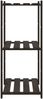 vidaXL Lagerregal mit 3 Böden Schwarz 60x38x90 cm Massivholz Kiefer 373409 Bild 4
