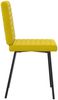 vidaXL Esszimmerstühle 2 Stk. Gelb Samt 4101163 Bild 5