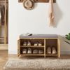 Schuhschrank Selk mit Sitzfläche Bambus [en. casa] Bild 2